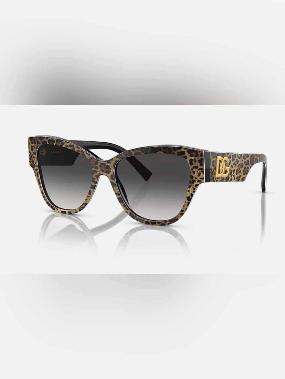Dolce & Gabbana Leopard-Print Sunglasses - Brown